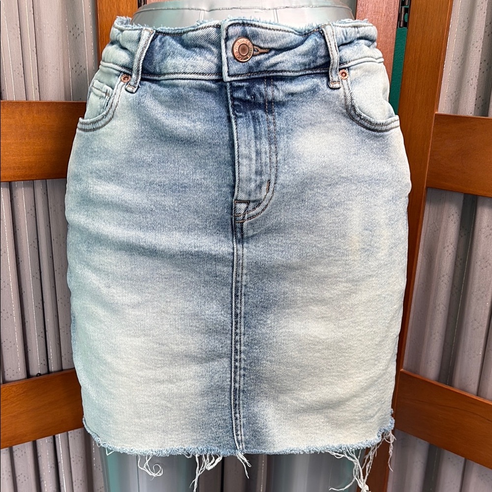 Maurices faded denim Pencil Mini Skirt